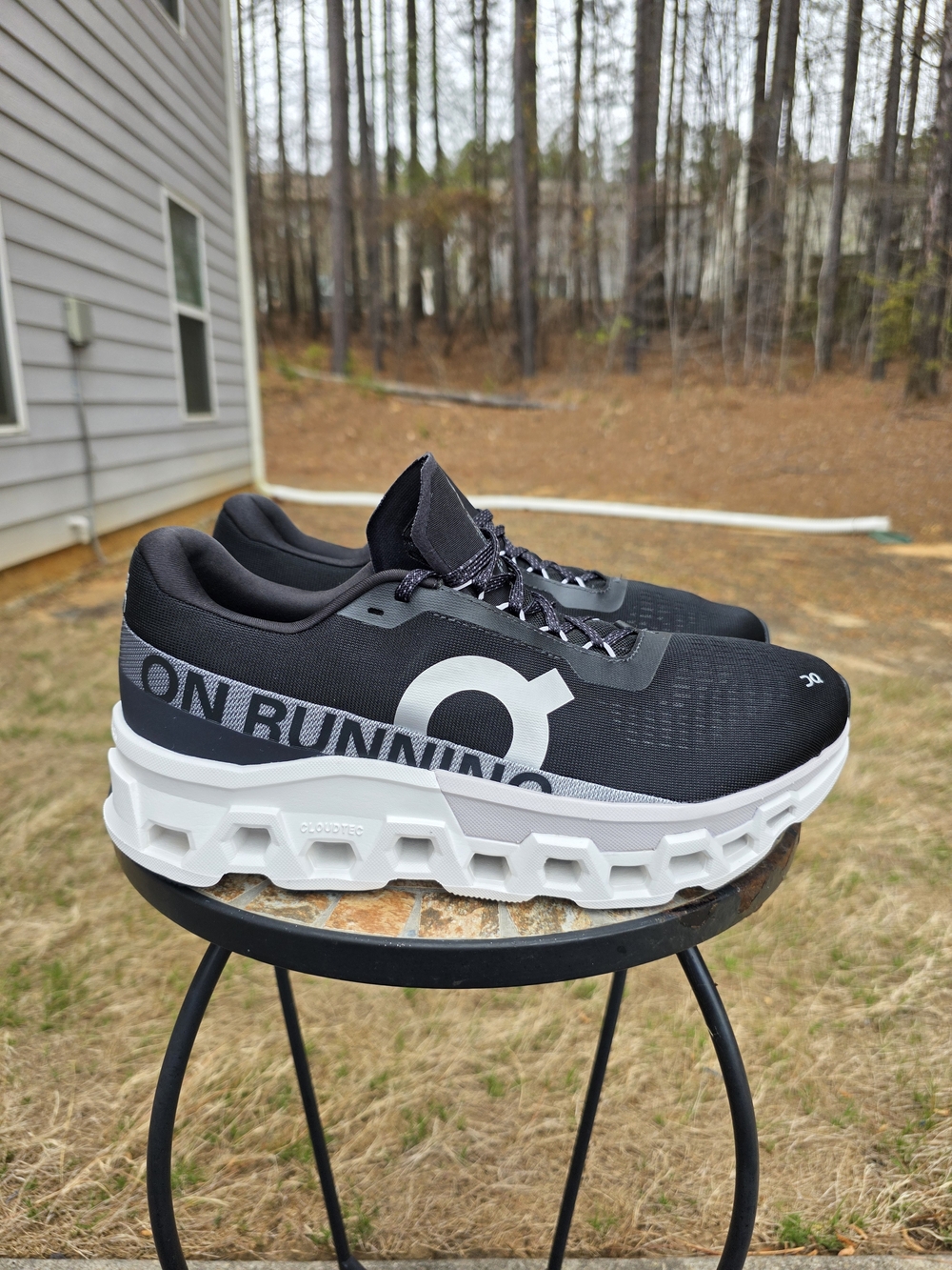 On Cloudmonster 2 3ME10121197 Black/Frost Running Shoes Sneakers Men's Size 12